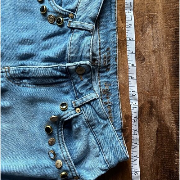 ESCADA cropped jeans size 38 bleu with stones - Picture 2 of 10